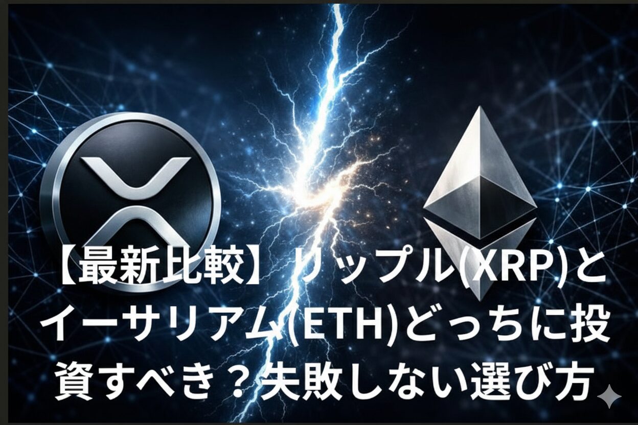 最新比較】リップル(XRP)とイーサリアム(ETH)どっちに投資すべき？失敗しない選び方 - 社畜節約サラリーマン超富裕層へ道